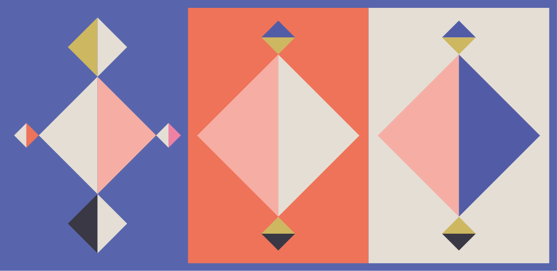 Abstract modern forms geometric vinyl rug - TenStickers