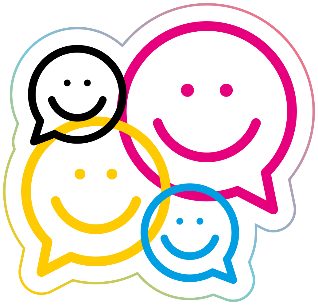 Smiley Face Collection teen vinyl rug - TenStickers