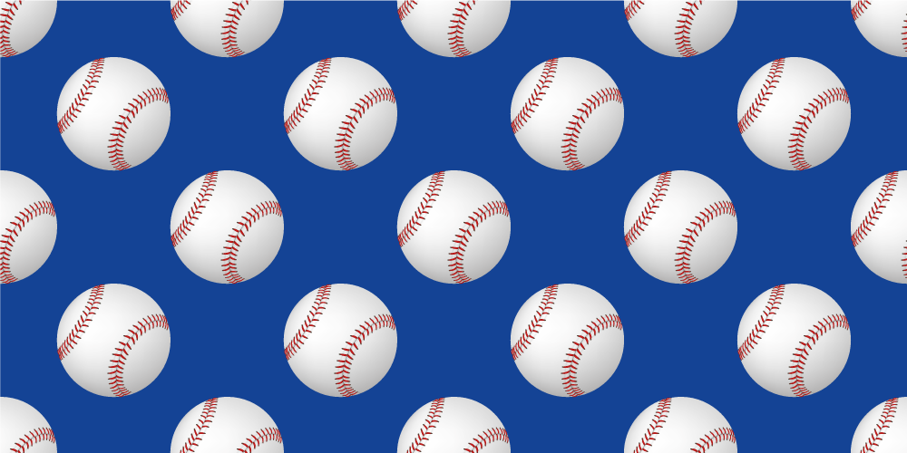 Baseball Motif game vinyl rug - TenStickers