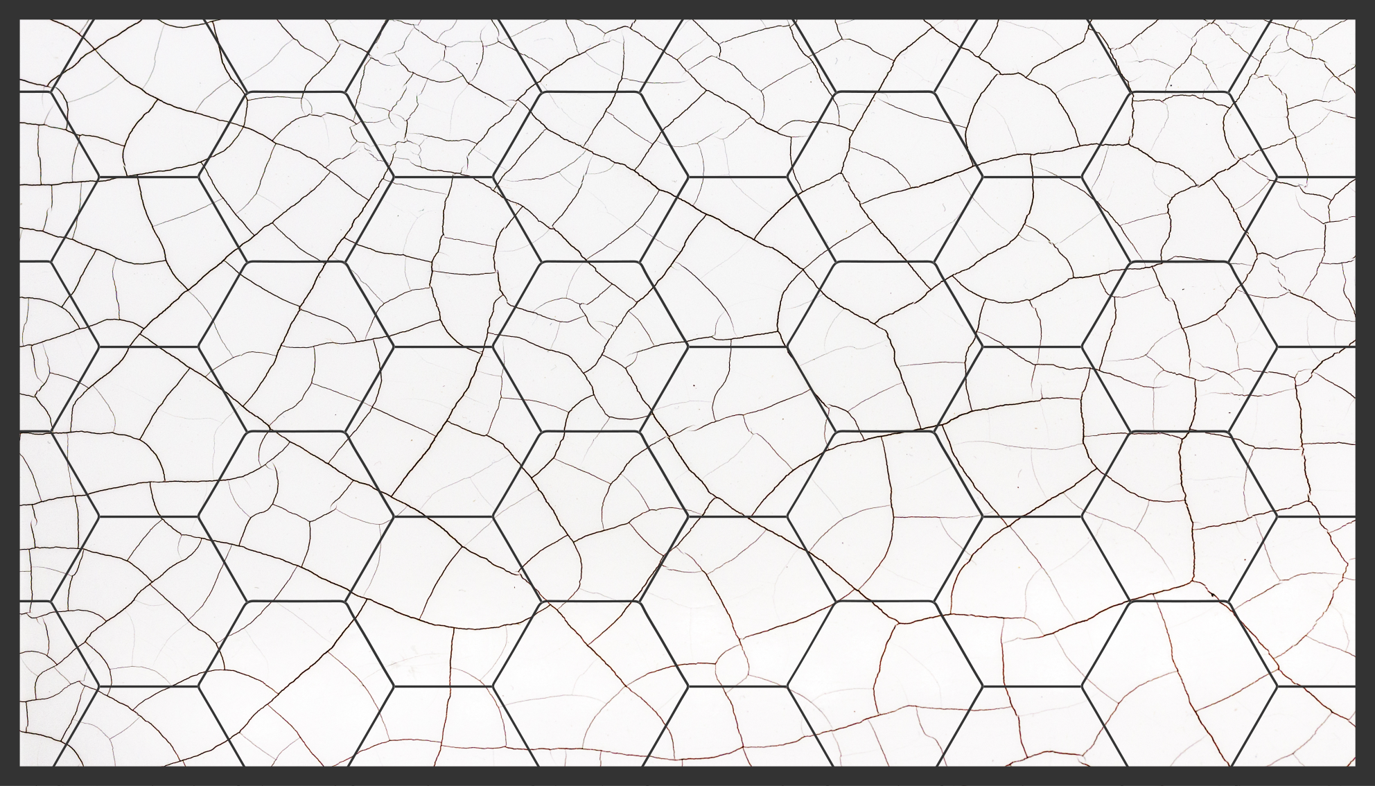 Light grey porcelain hexagons tile carpet - TenStickers