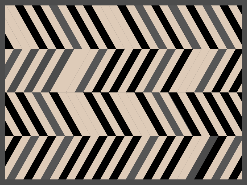 Chevron pattern charm modern vinyl rug - TenStickers