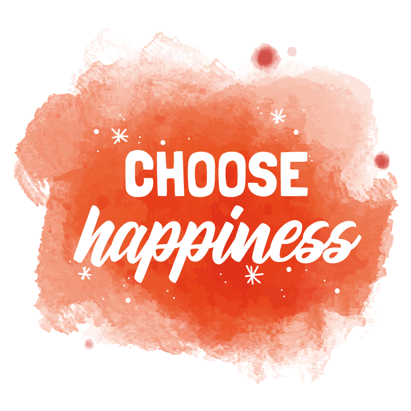 Choose Happiness custom rug - TenStickers