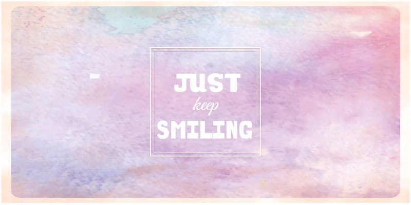 Just keep smiling custom rug - TenStickers
