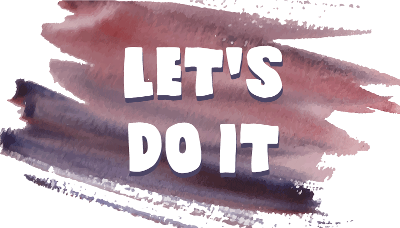 Let's do it minimal vinyl rug - TenStickers