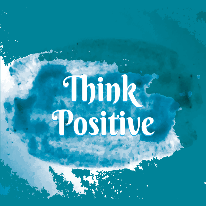 Think Positive custom rug - TenStickers