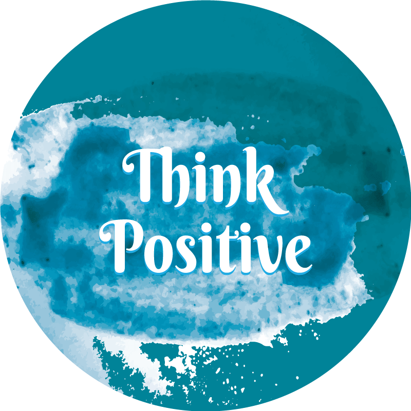Think Positive Now custom rug - TenStickers