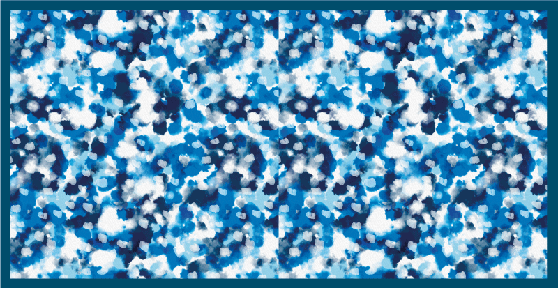Blue Splash Design kids vinyl rug - TenStickers