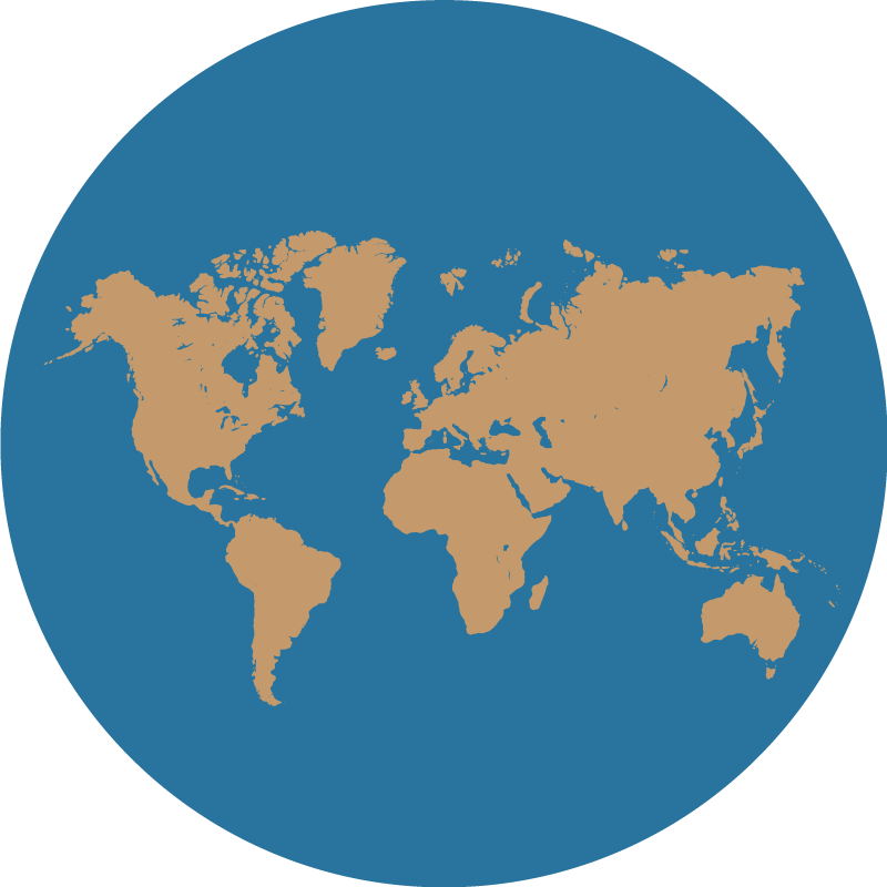 Geographic Discovery world map vinyl rug - TenStickers