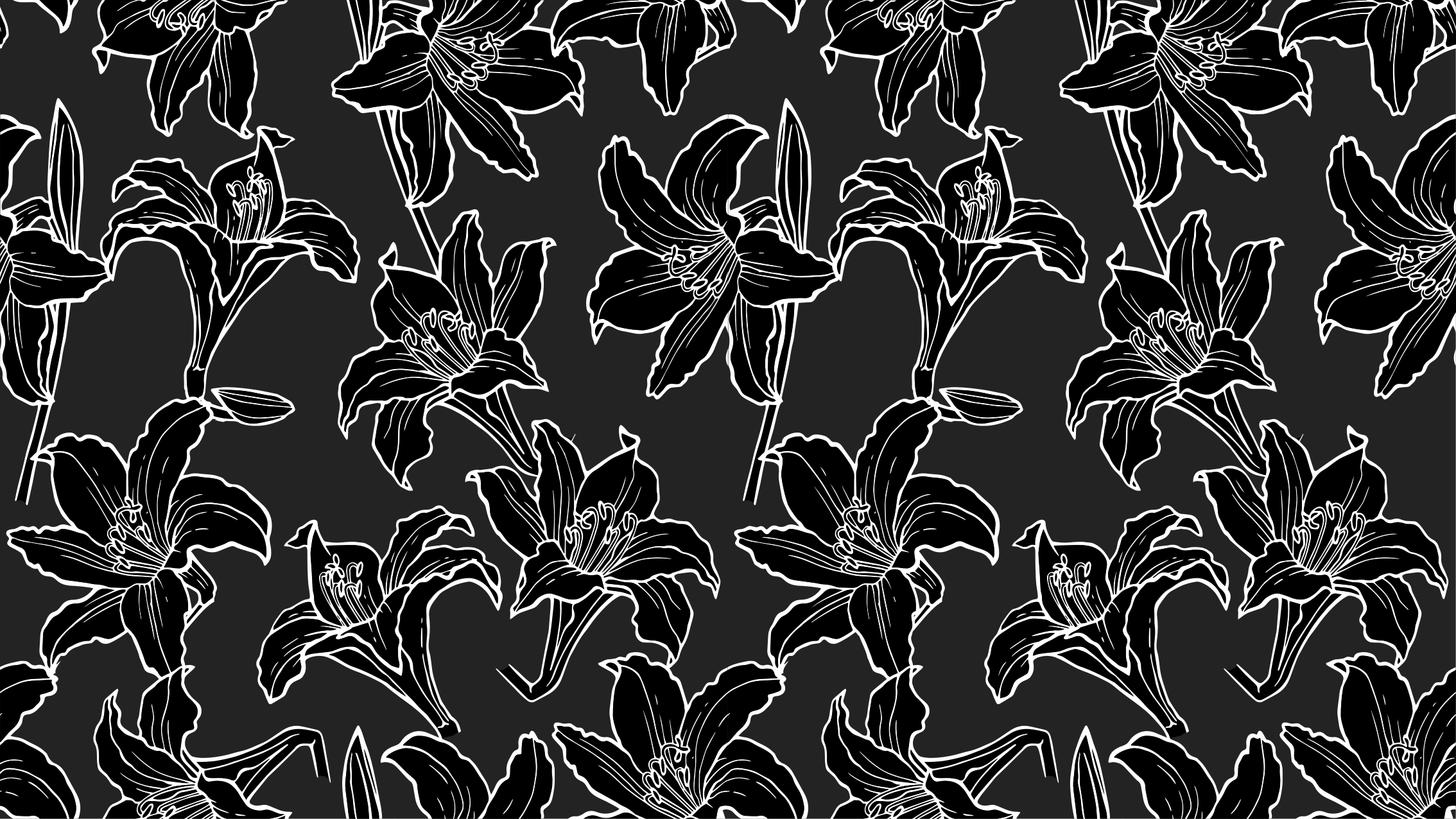 Black Flower Arrangement floral vinyl rug - TenStickers