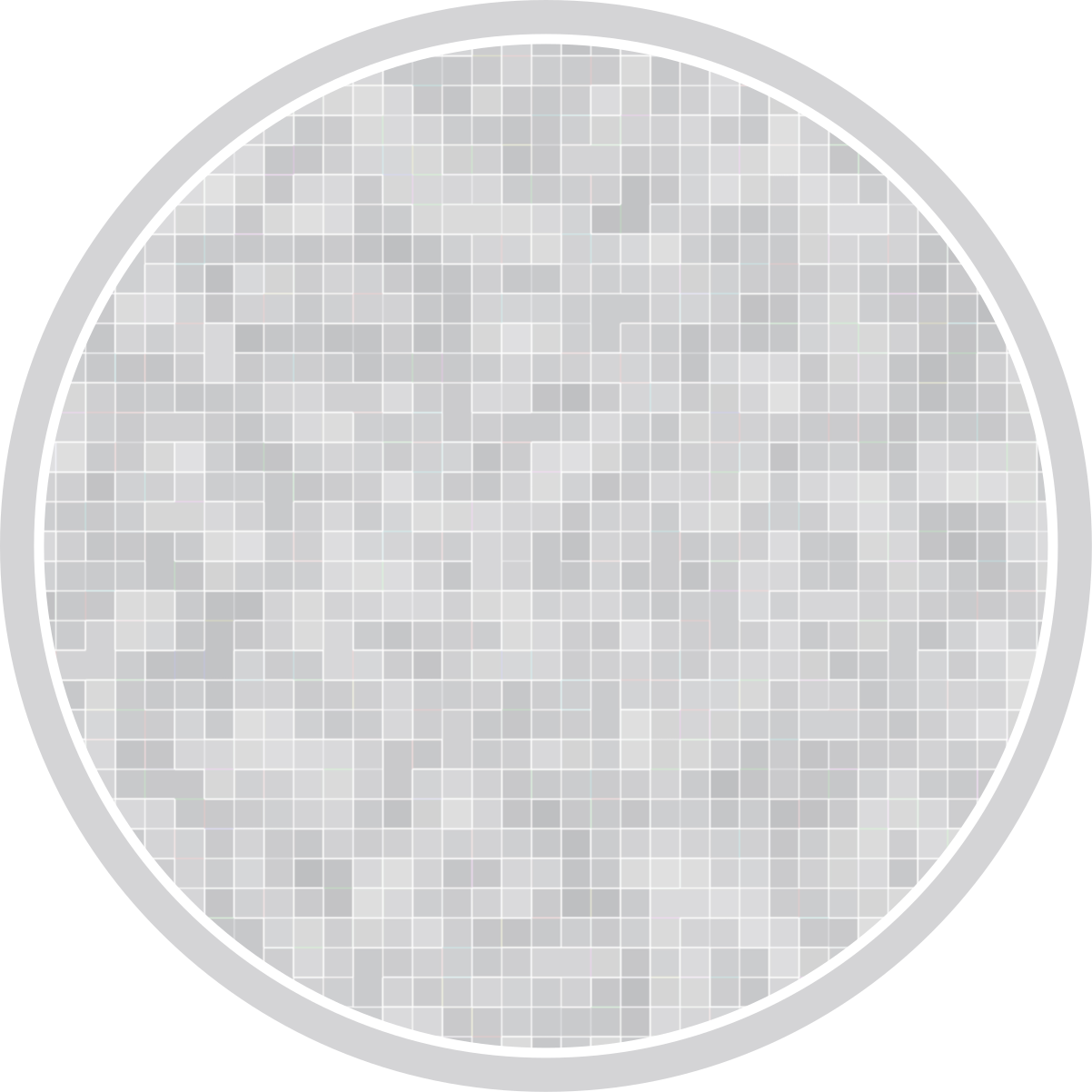 White grey tile mosaic tile carpet - TenStickers