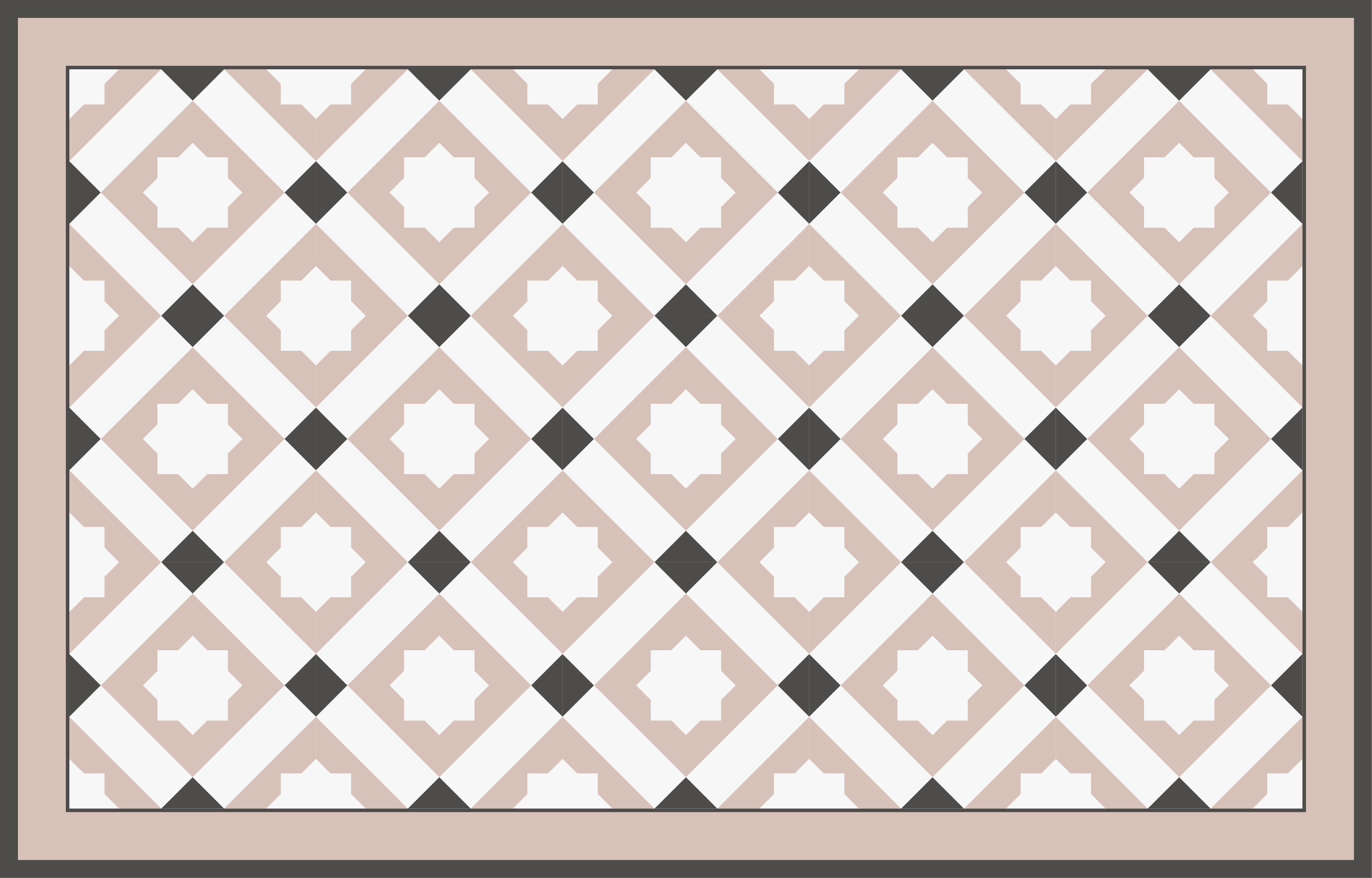 Gometric stars bathroom vinyl rug - TenStickers