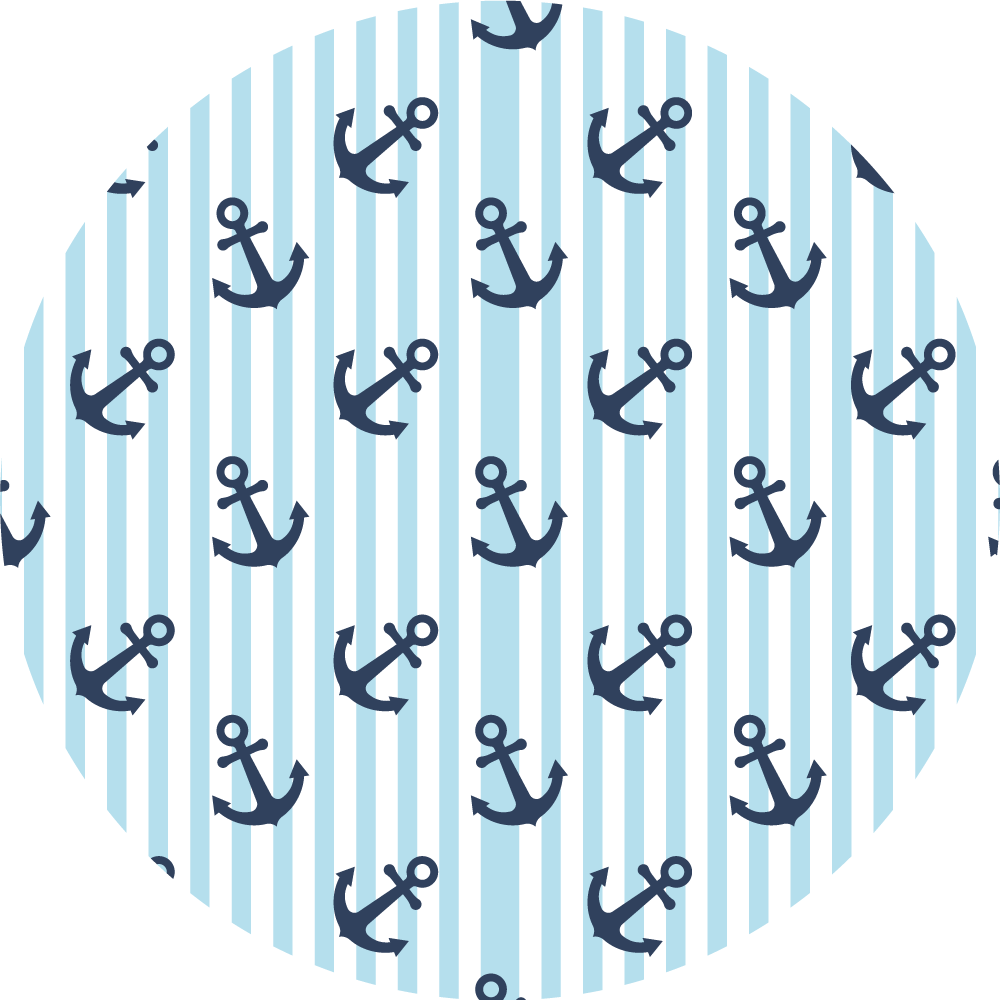 Kids vinyl rug nautical anchor design - TenStickers