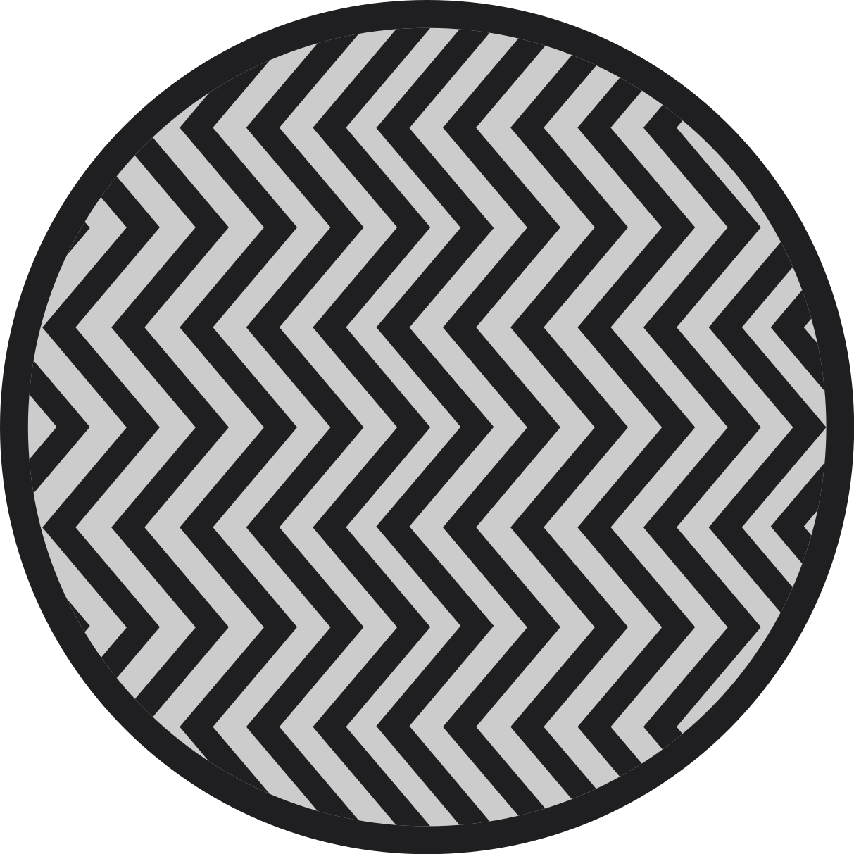 Dynamic Chevron Pattern geometric vinyl rug - TenStickers