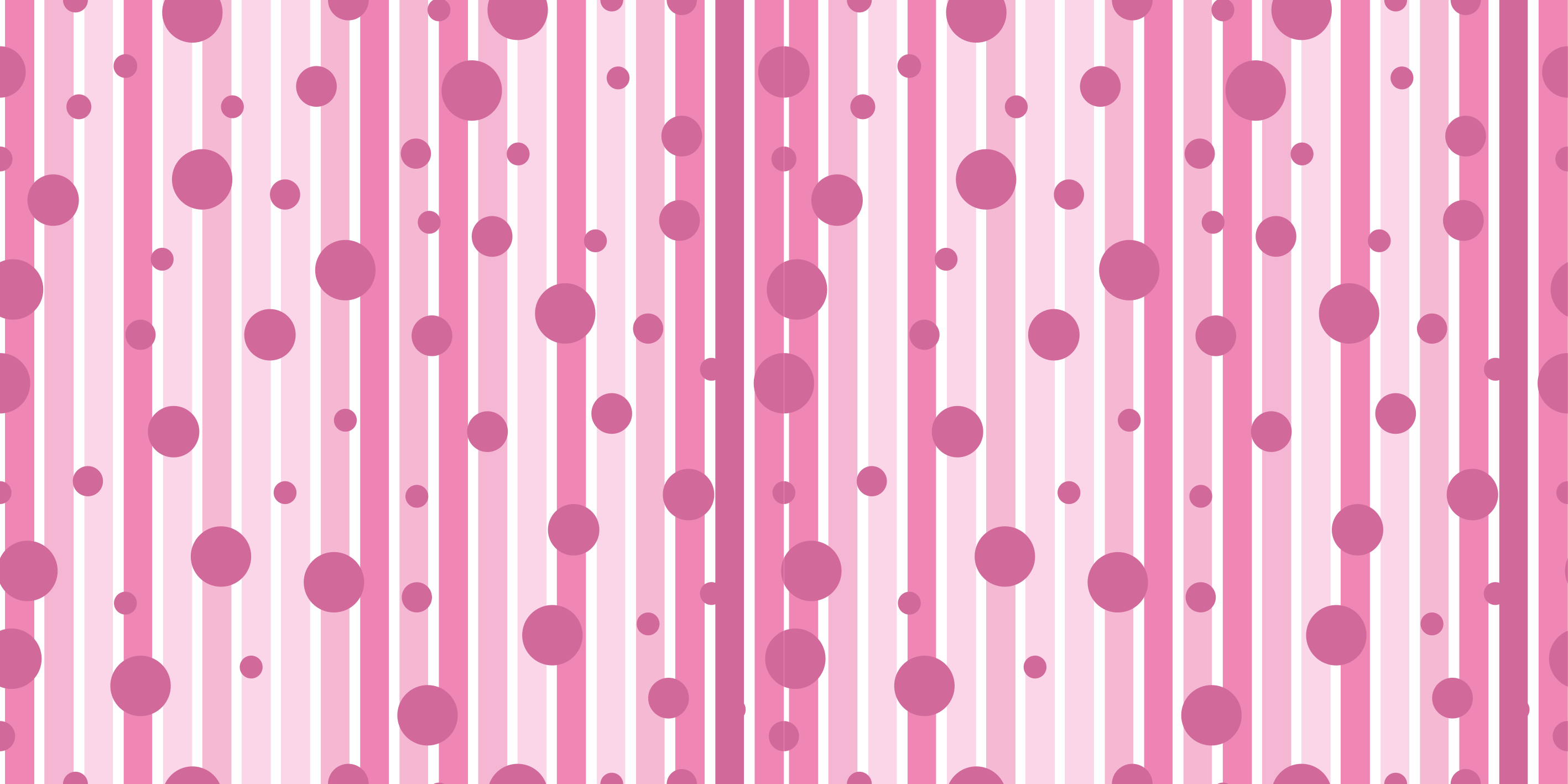 Pink Lined Dots striped vinyl rug - TenStickers