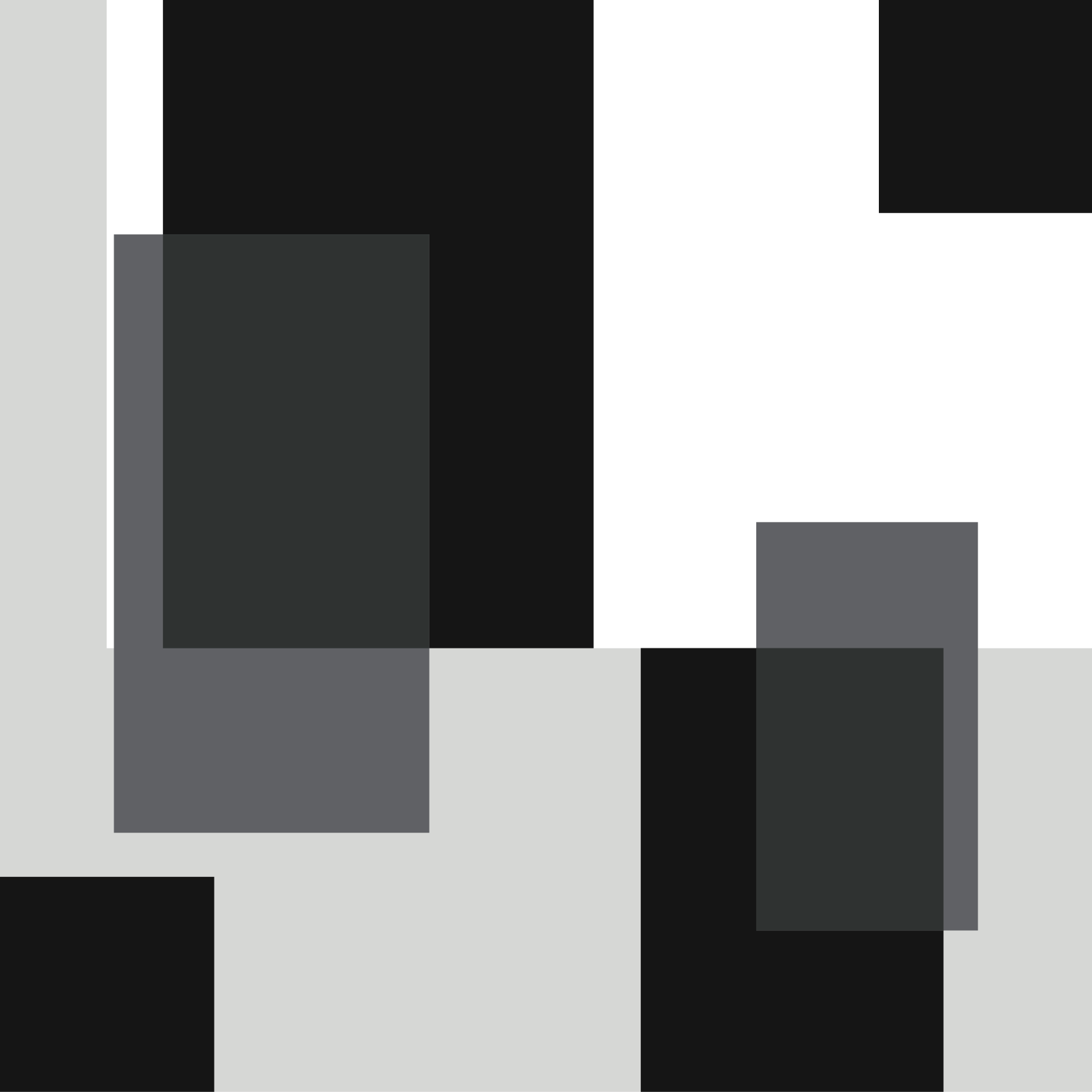 Monochrome Square Layout minimal vinyl rug - TenStickers