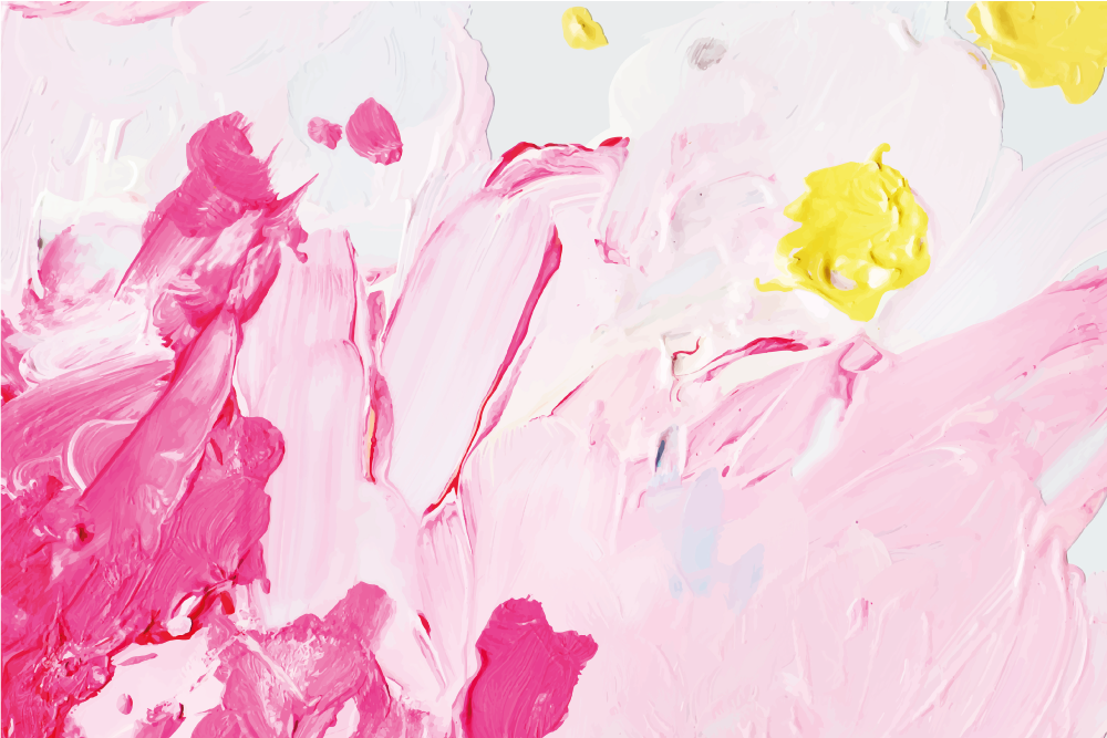 Teen vinyl rug with pink abstract swirls - TenStickers