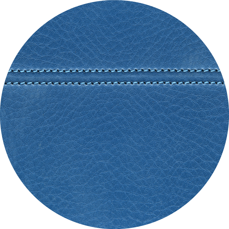 Textured vinyl rug with blue leather effect - TenStickers