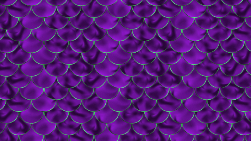 Animal print vinyl rug in purple pattern with scales - TenStickers