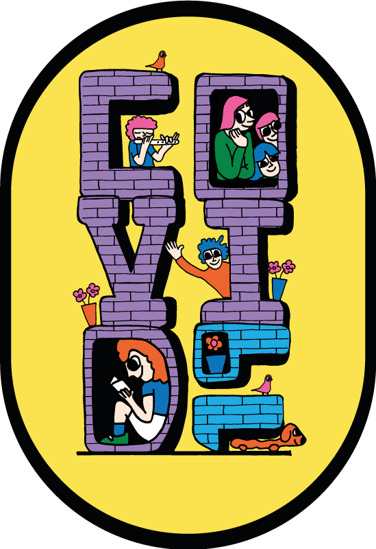 Covid characters staying home kids vinyl rug - TenStickers