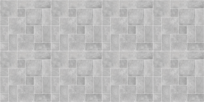Light grey stone bricks pattern tile carpet - TenStickers