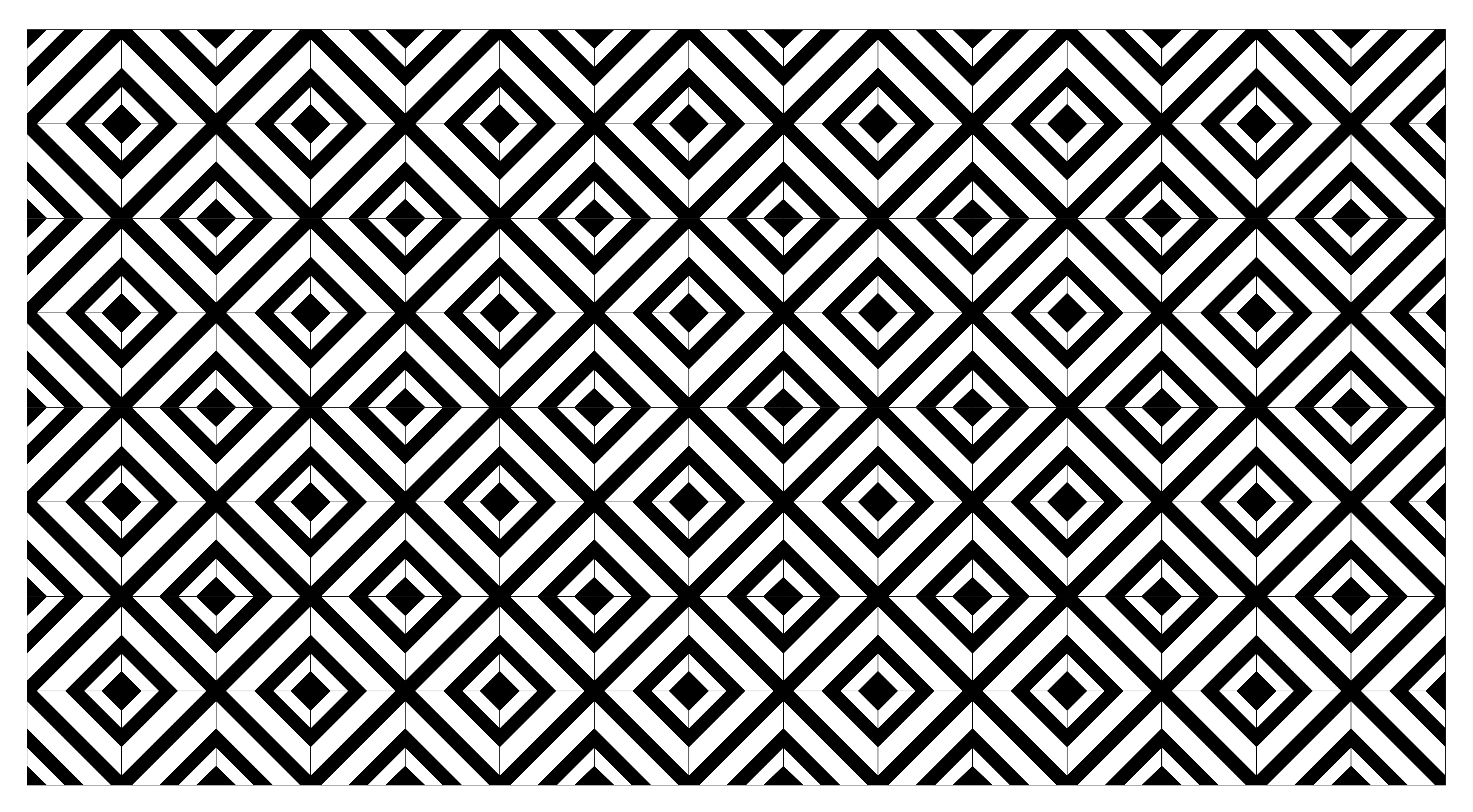 Black and white diagonal lines tile carpet - TenStickers