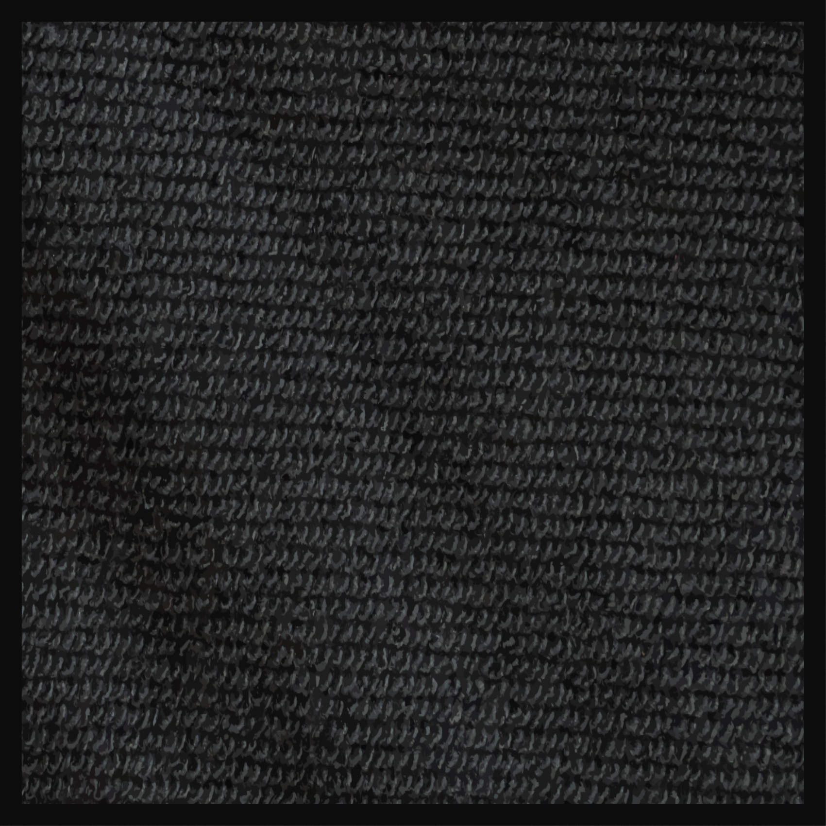 Black natural fiber imitation texture carpet - TenStickers