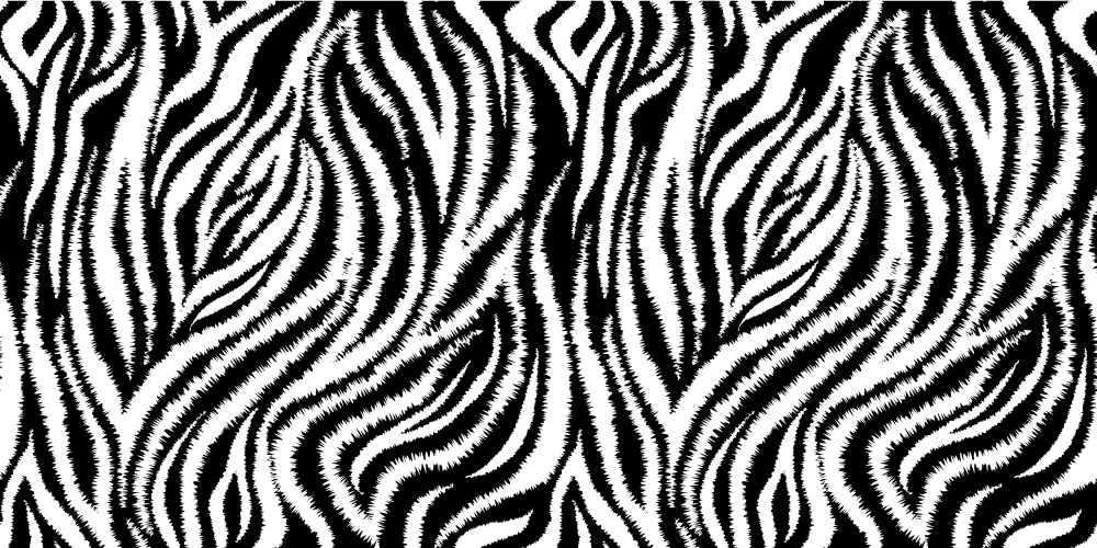 Zebra Stripe Motif animal print vinyl rug - TenStickers