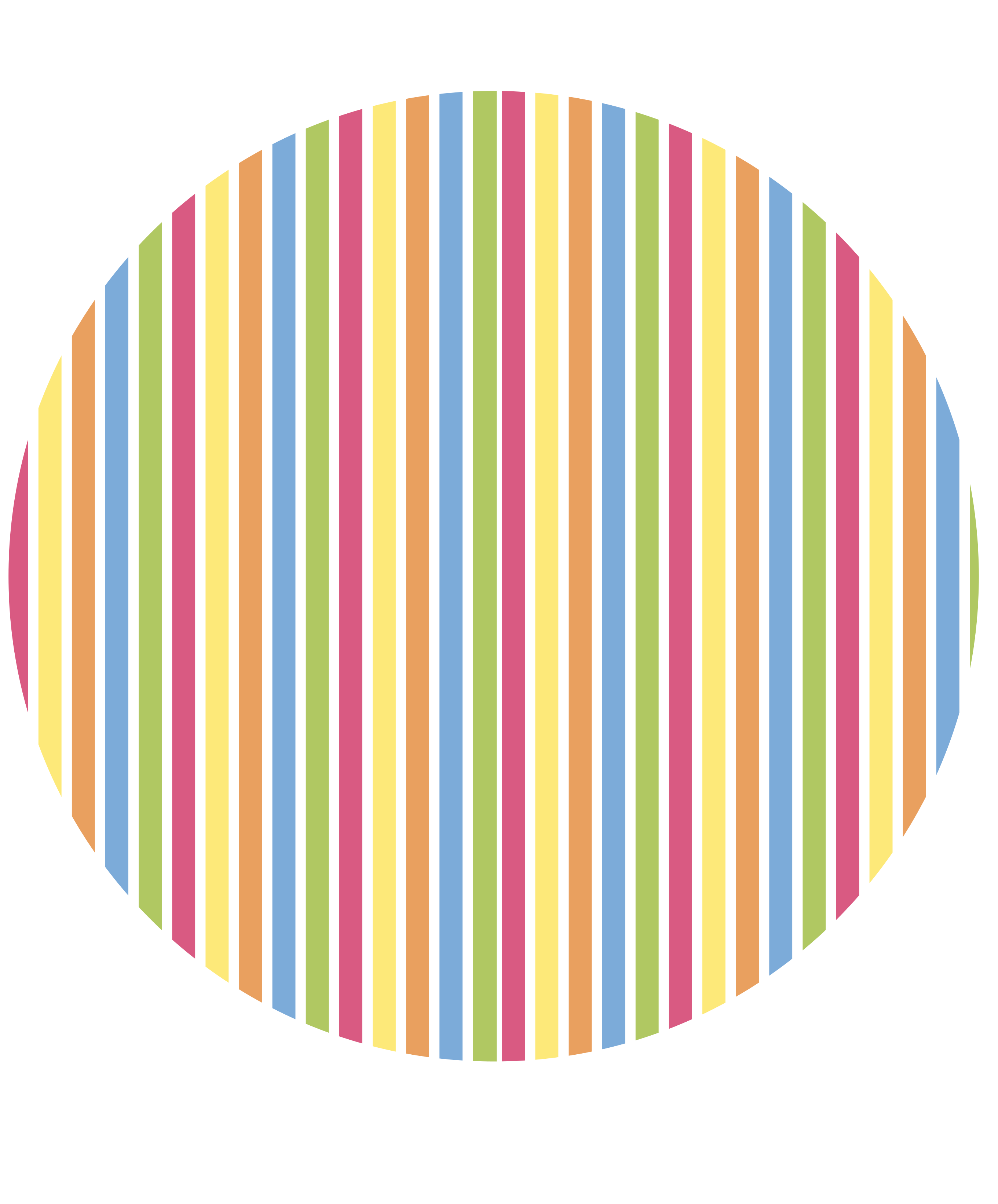 Lively striped style striped vinyl rug - TenStickers