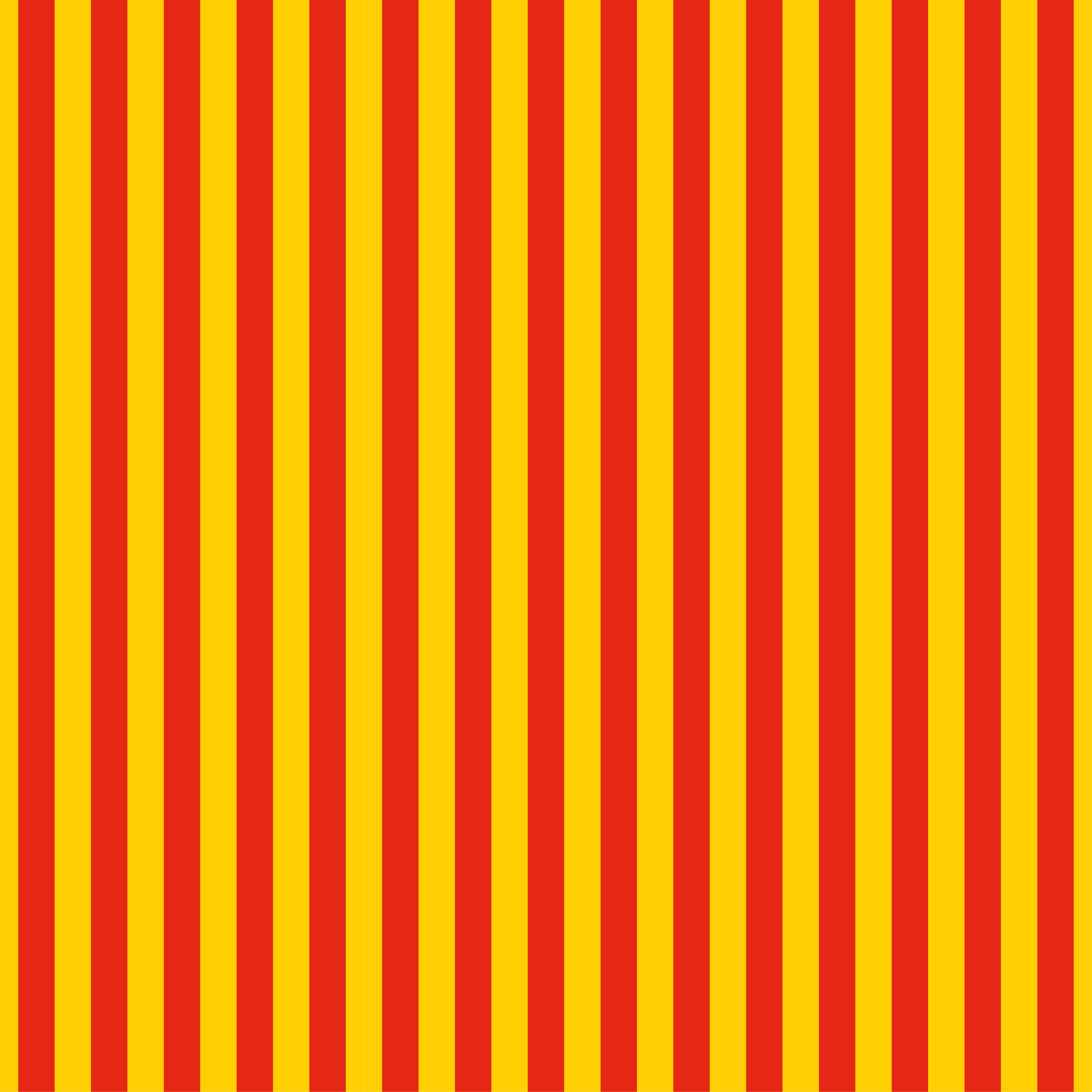 Vertical red and yellow striped vinyl rug - TenStickers