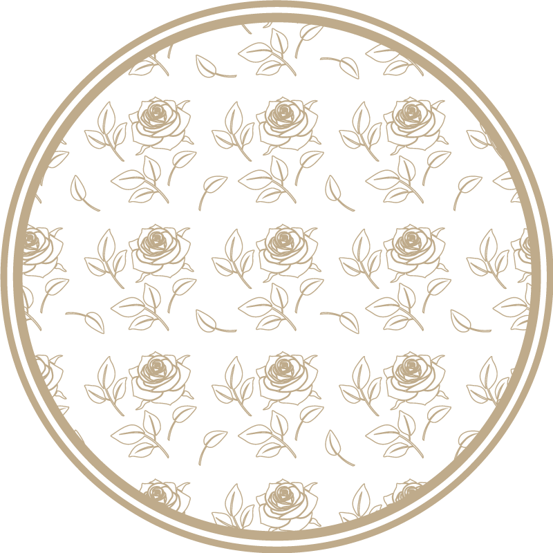 Rose Flower Arrangement floral vinyl rug - TenStickers