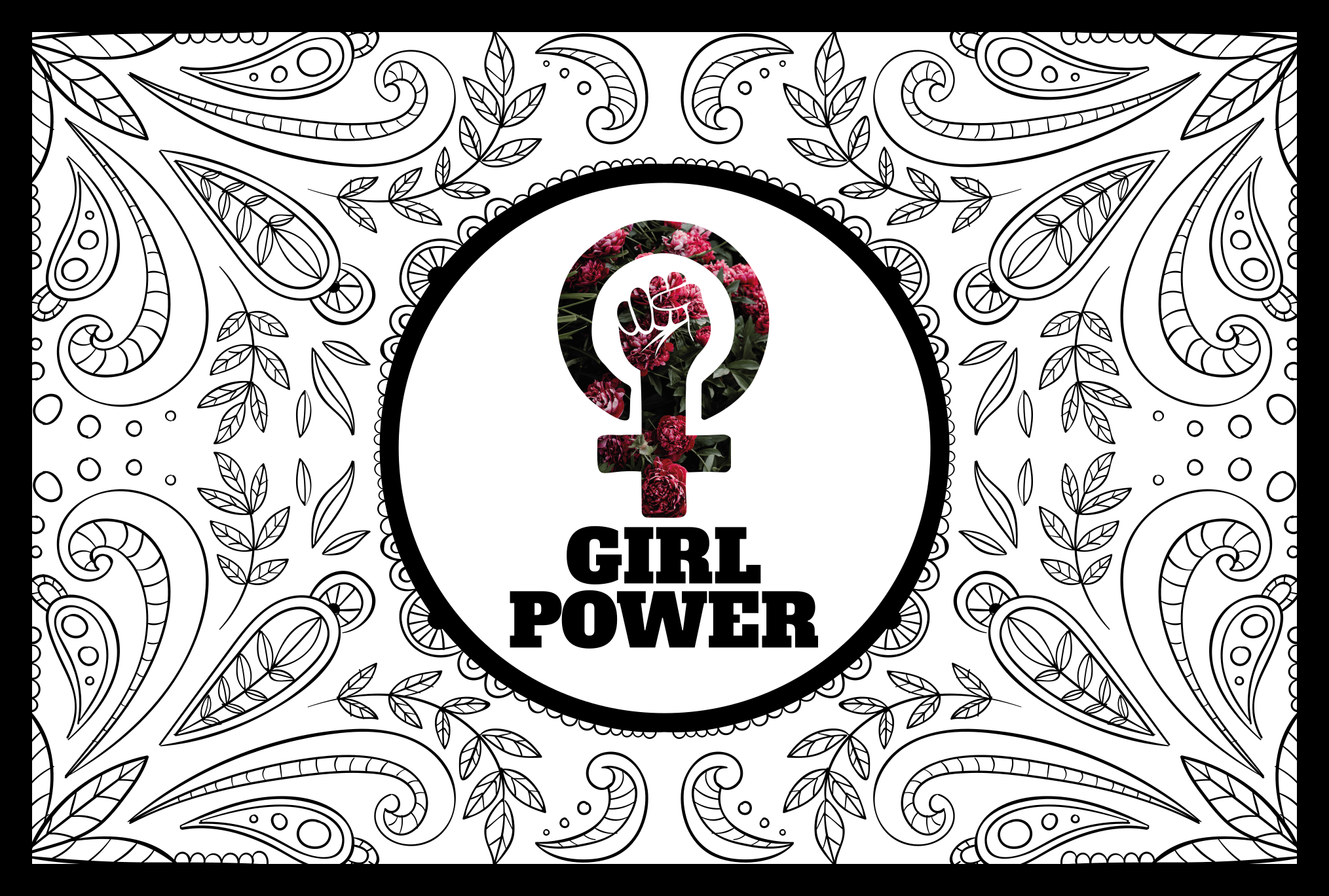 Girl Power Statement custom rug - TenStickers