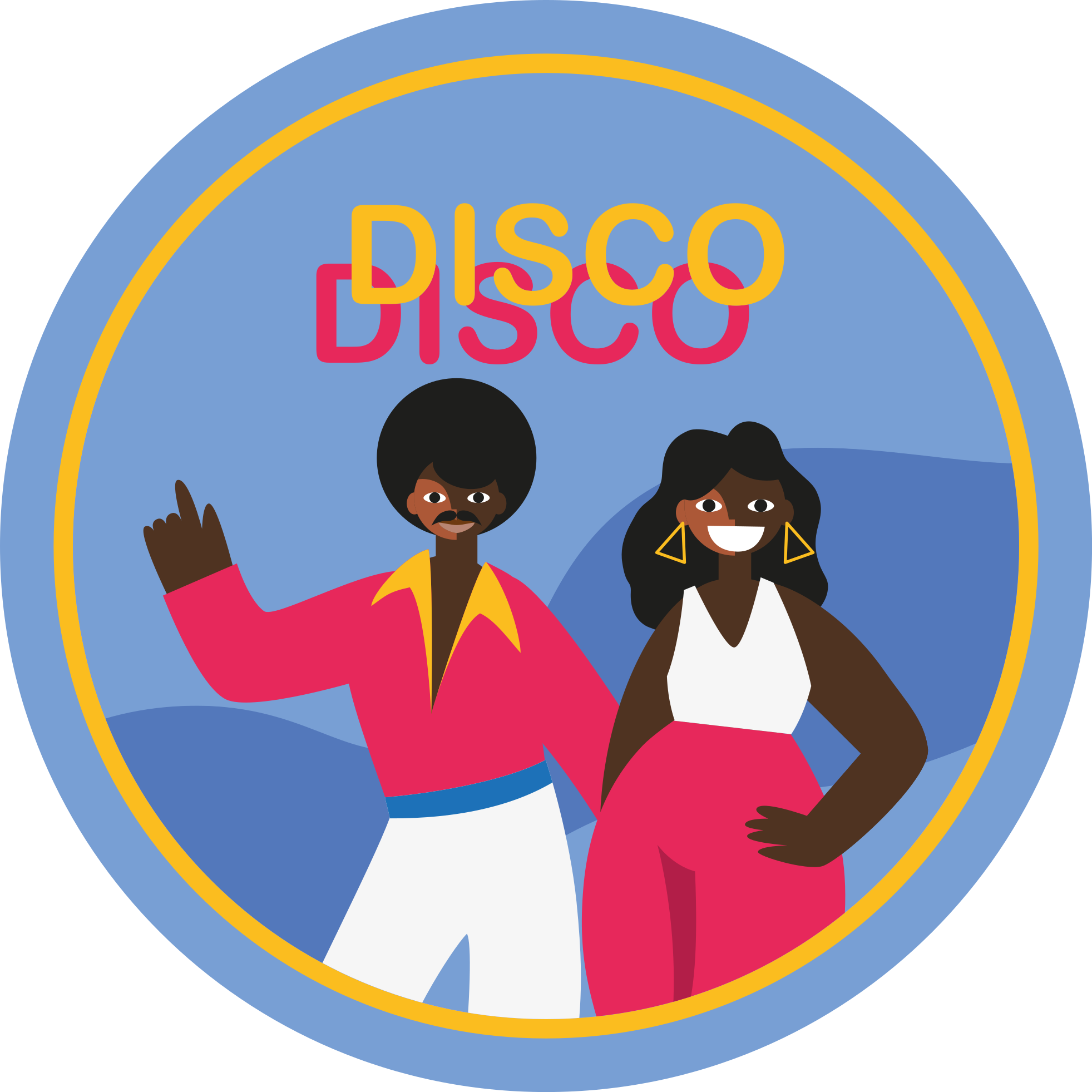 Stylish Disco Vibes circular vinyl rug - TenStickers