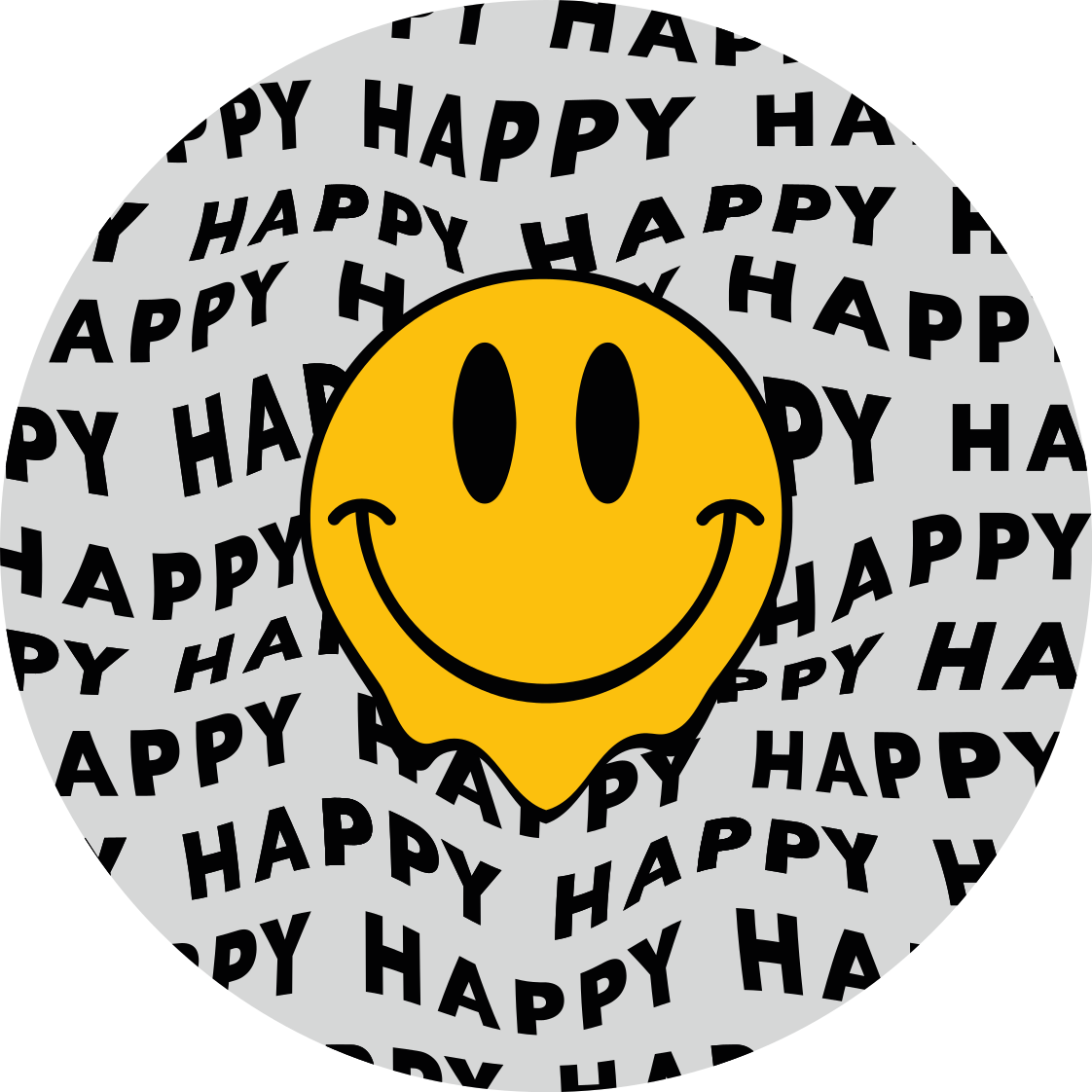 Happy Smile Graphic teen vinyl rug - TenStickers
