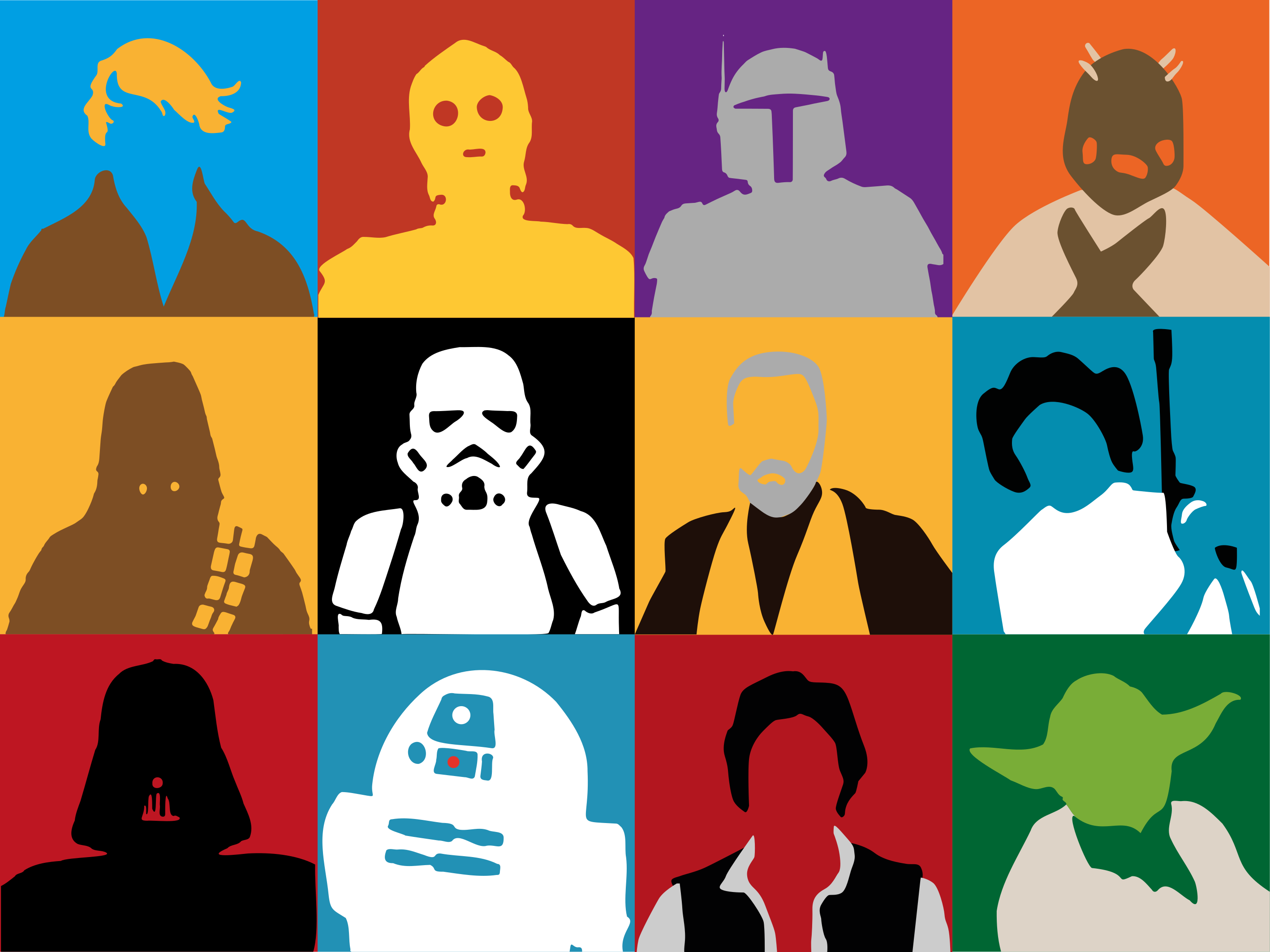 Colorful star icons pattern teen vinyl rug - TenStickers