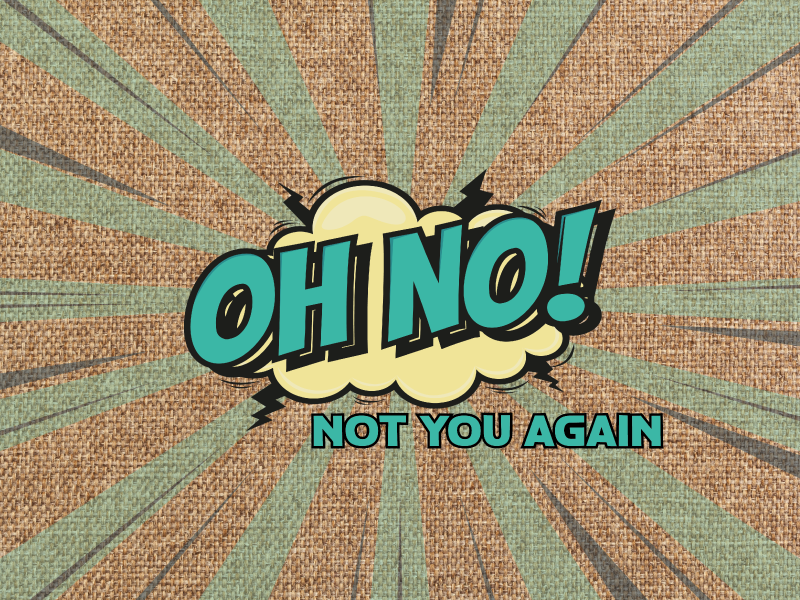 Custom rug oh no not again - TenStickers