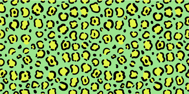 Lively Leopard Pattern animal print vinyl rug - TenStickers