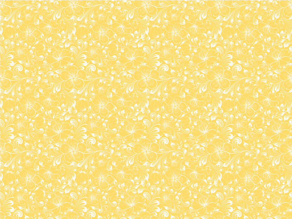 Yellow floral Grandmillenial style floral rug - TenStickers