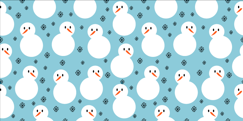 Snowman Festive Surface Christmas carpet runner - TenStickers