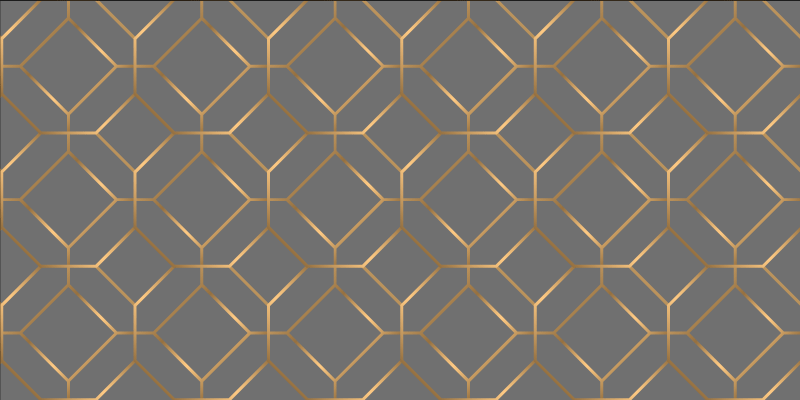 Geometric Hexagon Overlay geometric rug - TenStickers