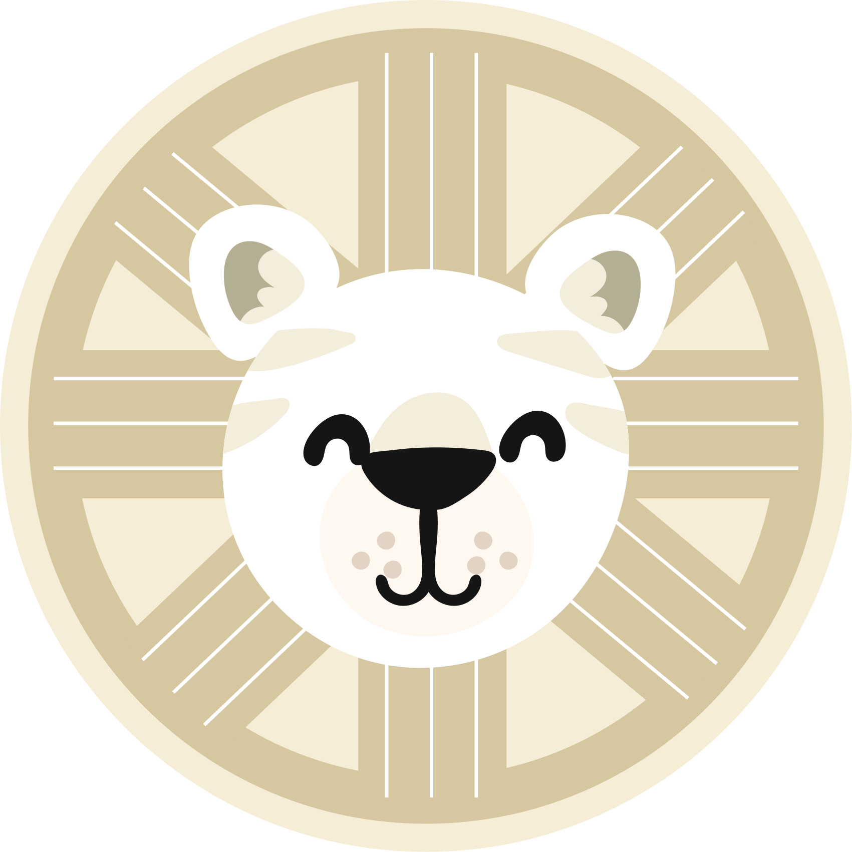 Smiling Lion Graphic kids rug - TenStickers