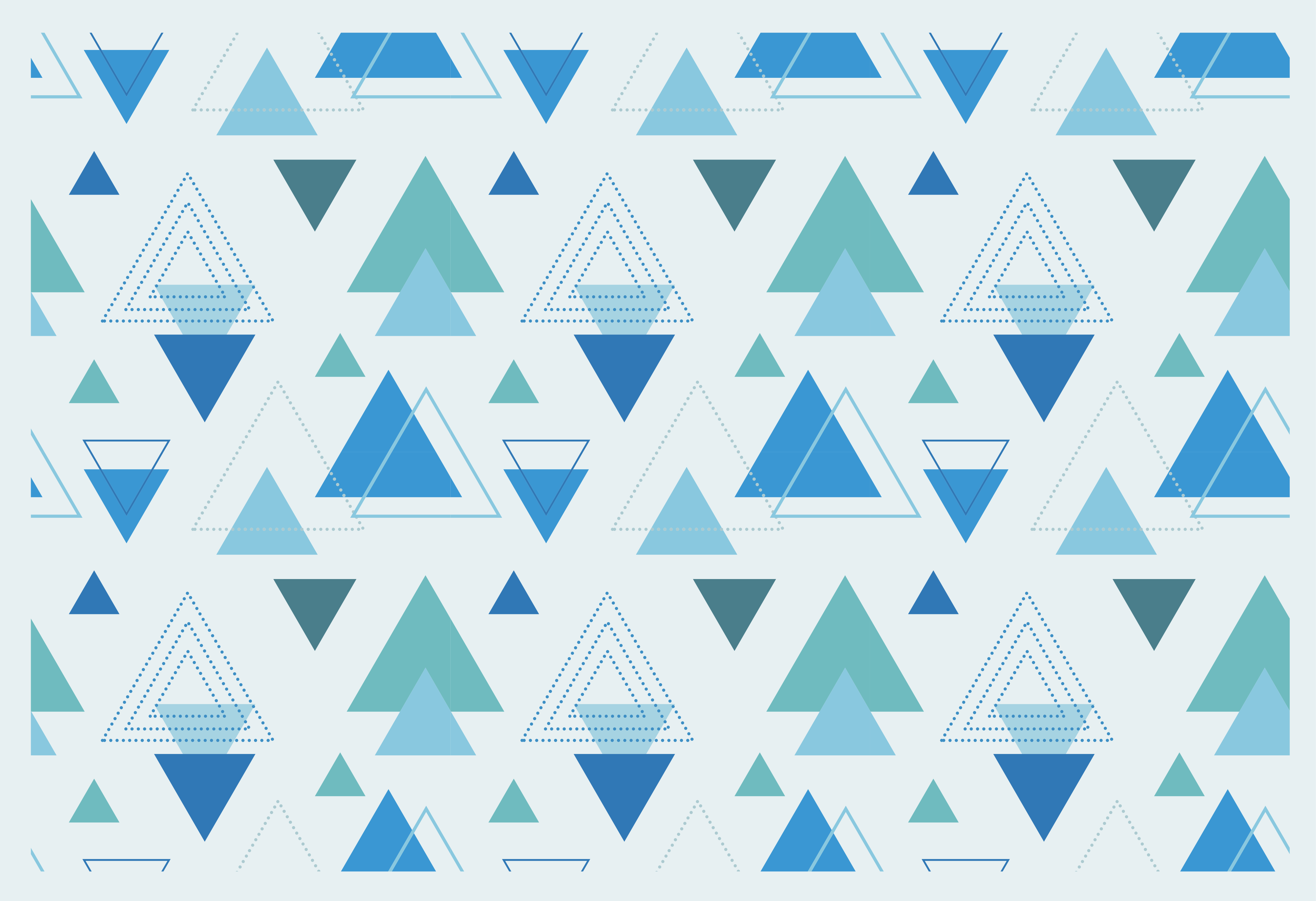 Geometric Triangles geometric rug - TenStickers