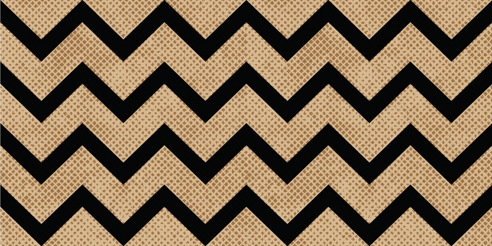 Chevron Textured geometric vinyl rug - TenStickers