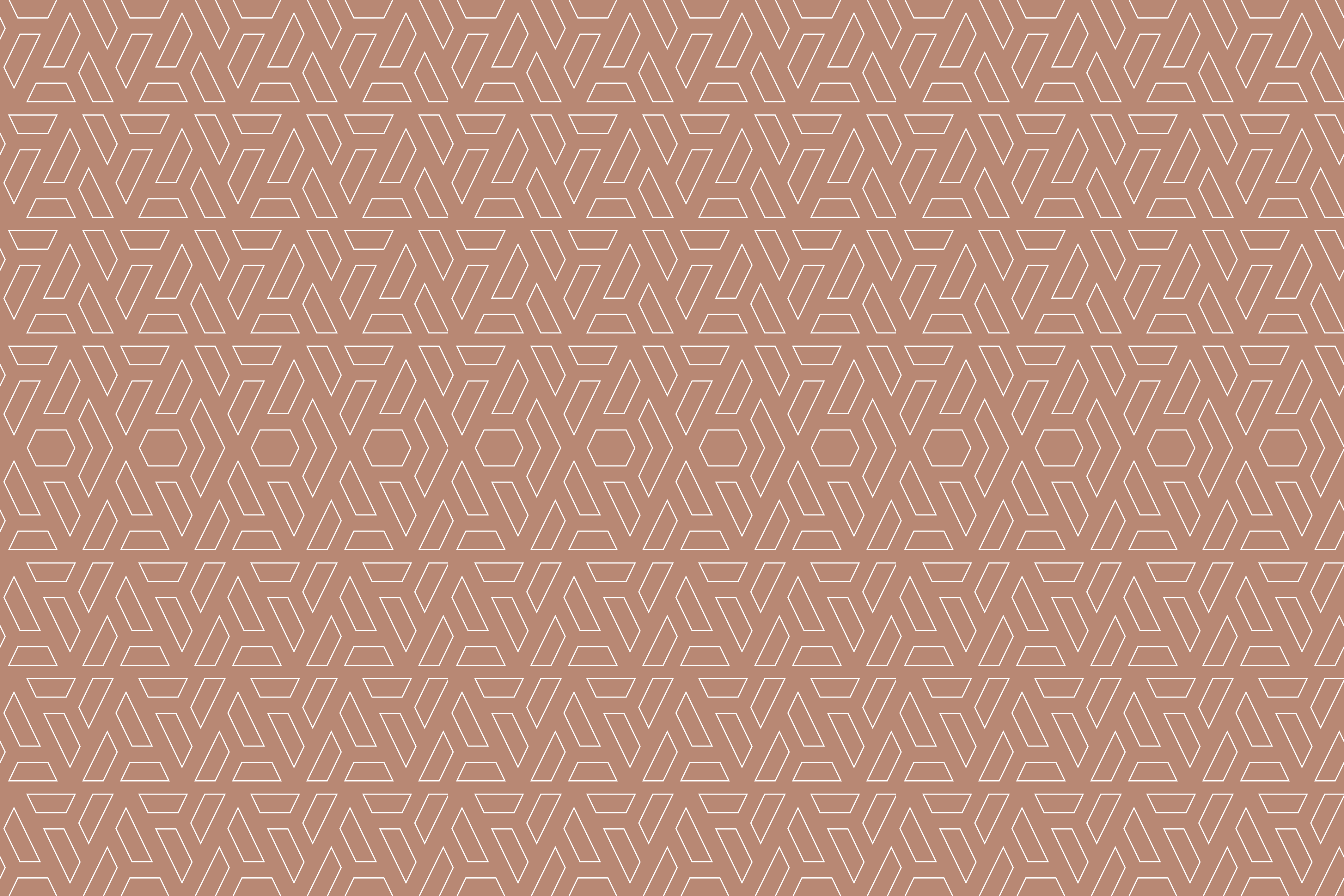 Stylish brown element geometric vinyl rug - TenStickers