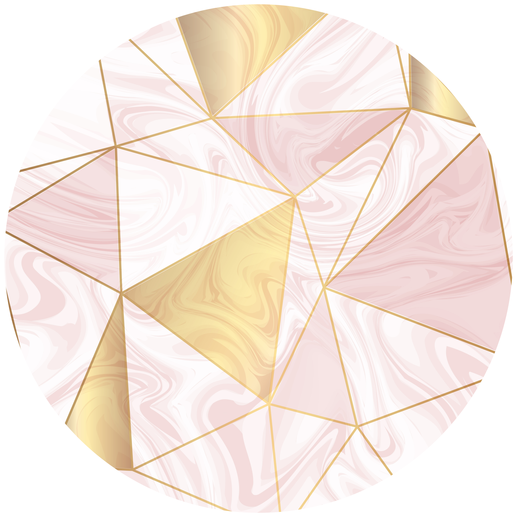 Geometric Pastel Mosaic geometric vinyl rug - TenStickers