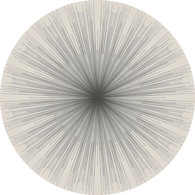 Geometric Burst Circular Design minimalist rug - TenStickers