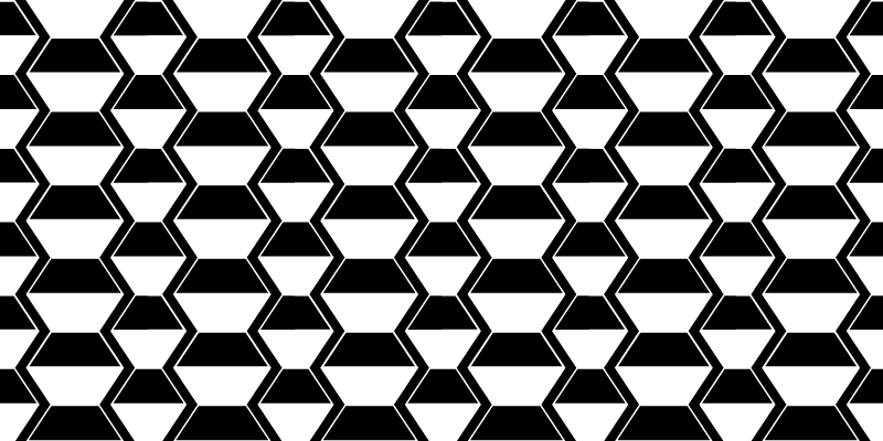 Geometric Black White Pattern geometric rugs - TenStickers