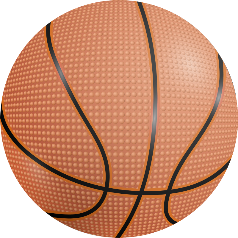 basket ball circular rug - TenStickers