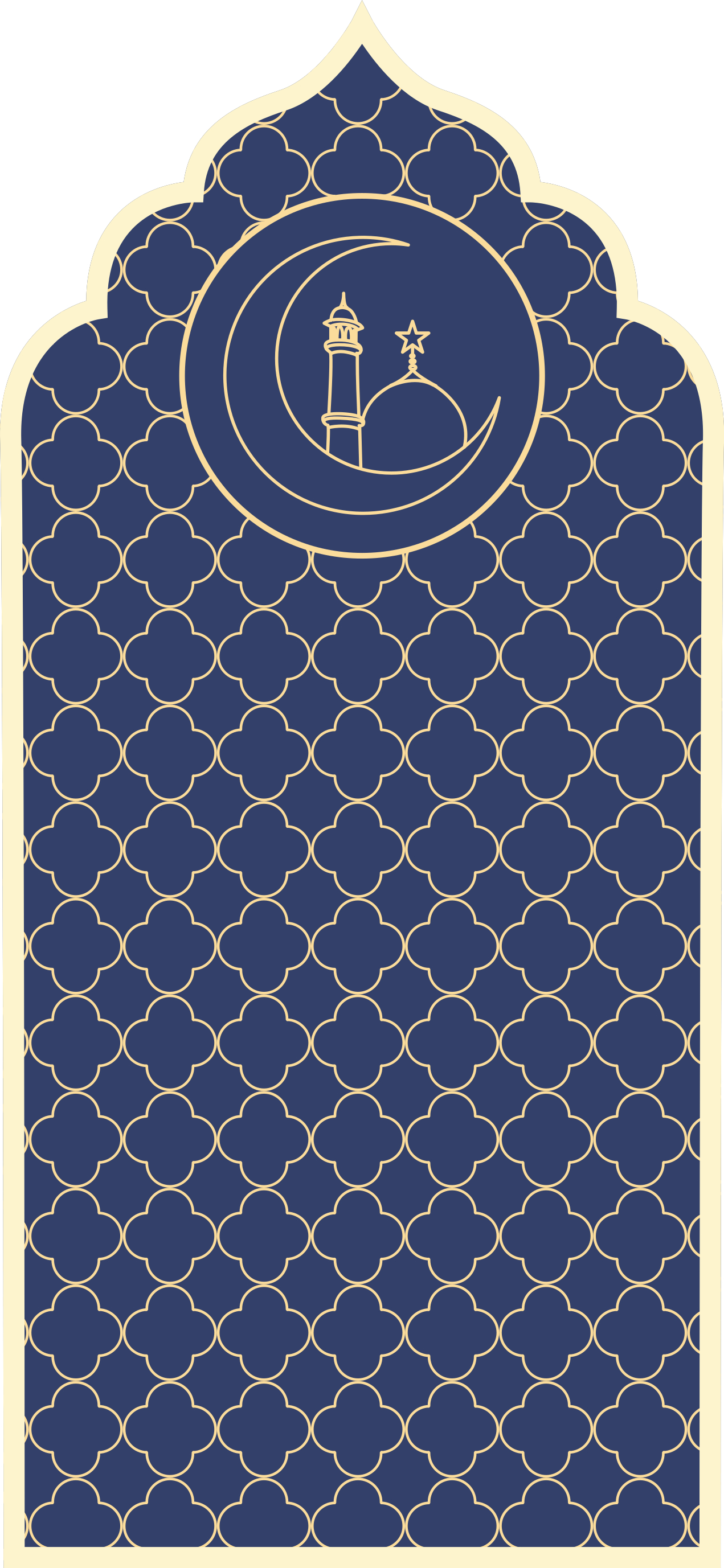 blue pattern blue rug - TenStickers