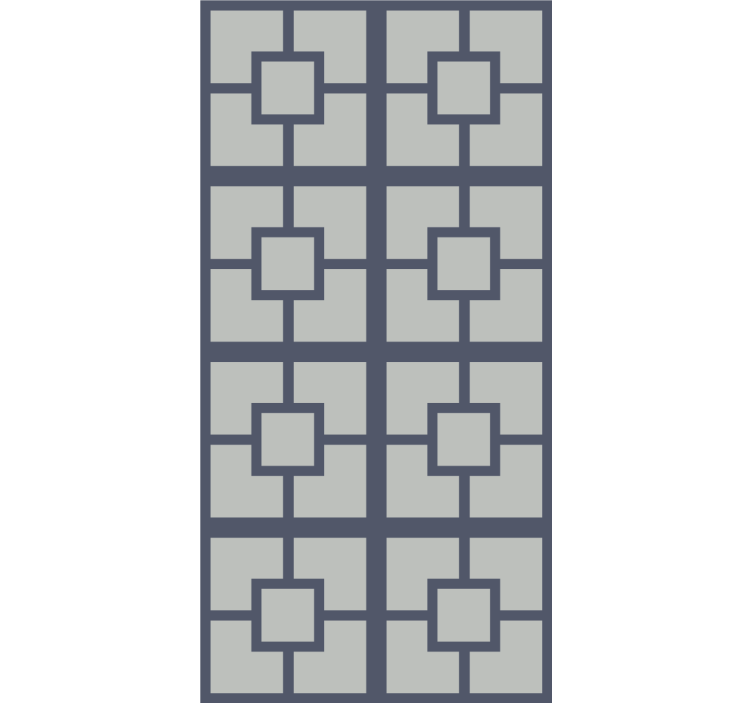 Square pattern layout wallpaper office - TenStickers