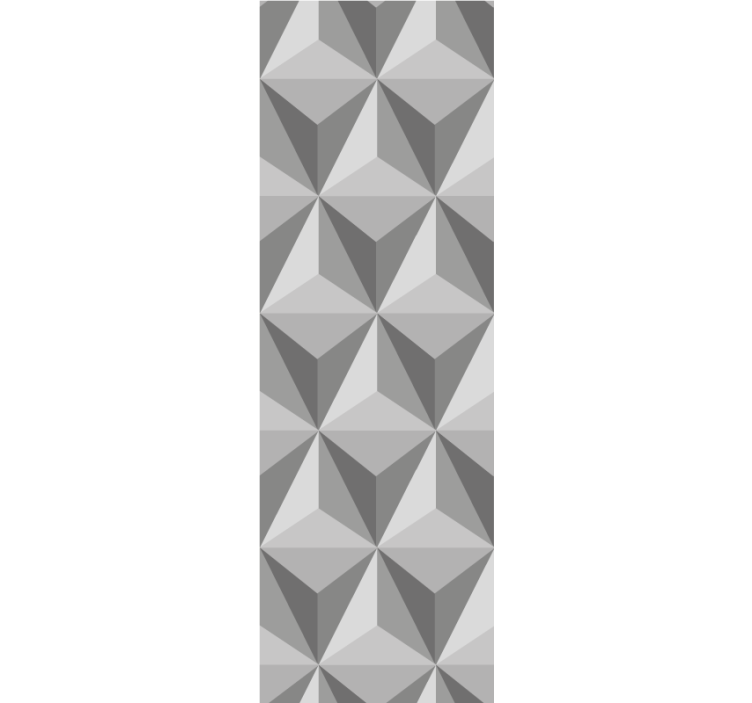 3D Pyramid Pattern wallpaper geometric - TenStickers